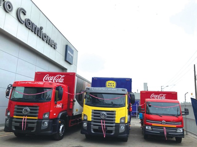 Coca-Cola adquiere más de 144 camiones VW en Perú