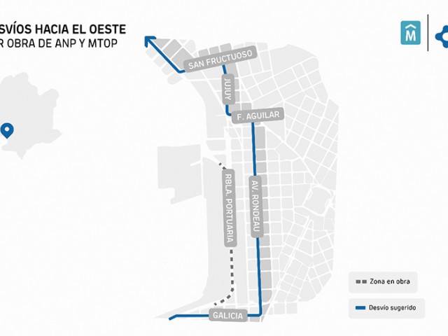 Cierre total de circulación en rambla portuaria de Montevideo por obra Viaducto