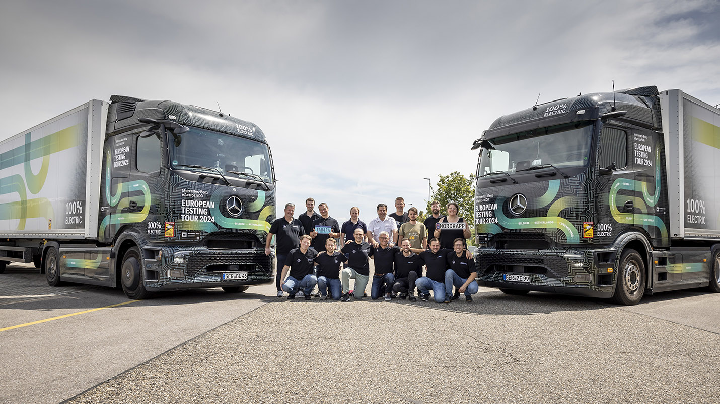 Más de 15.000 kilómetros recorridos en modo totalmente eléctrico: Mercedes-Benz eActros 600 finaliza con éxito su gira de pruebas por Europa