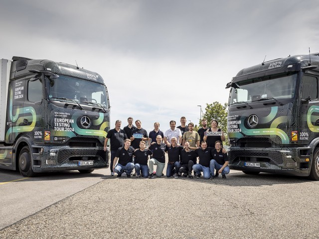 Más de 15.000 kilómetros recorridos en modo totalmente eléctrico: Mercedes-Benz eActros 600 finaliza con éxito su gira de pruebas por Europa