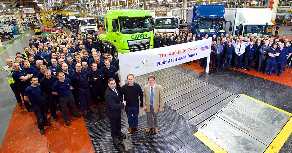 Leyland Trucks celebra la producción del camión 400.00