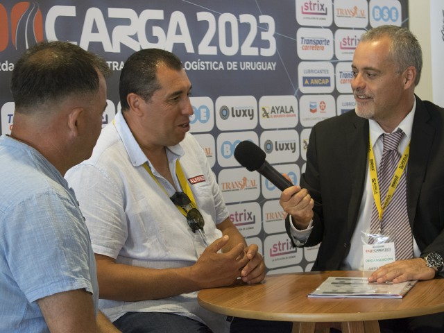 EXPOCARGA 2023: Alexander Moreira (secretario) y Edgard Alfonzo (presidente) de AFITRAC