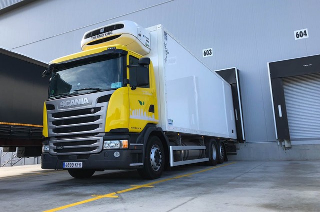 Un Scania a GNL en el exigente tráfico de Barcelona