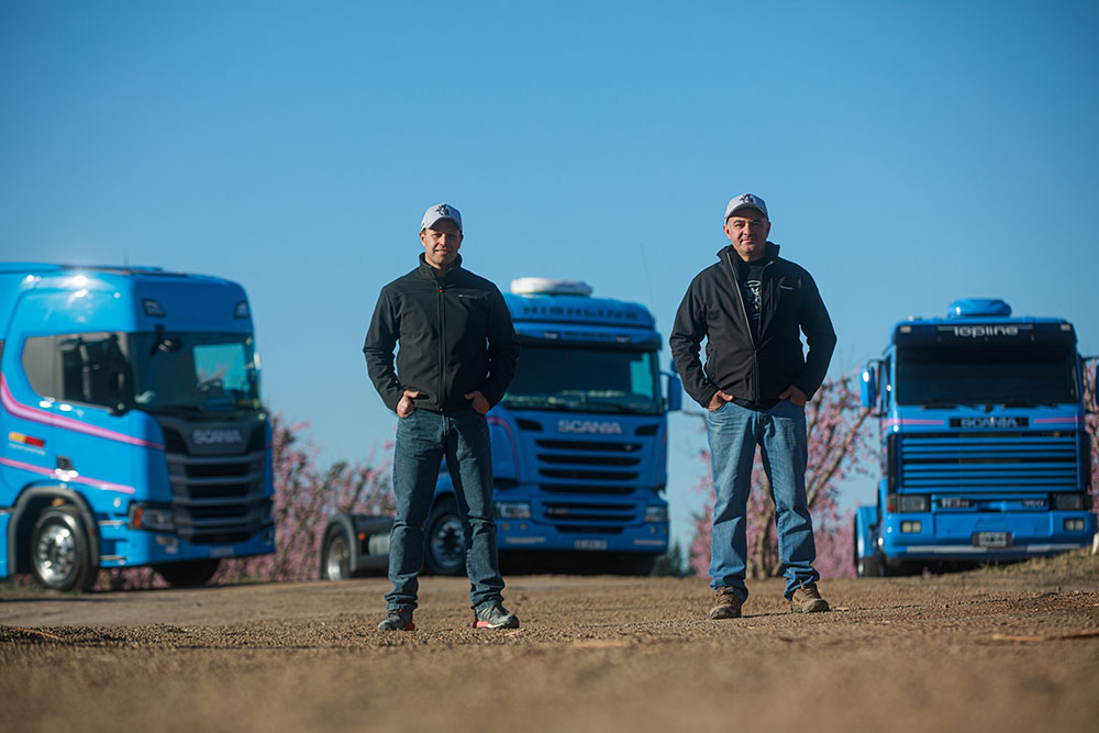 Tres Scania y un viaje a través del tiempo