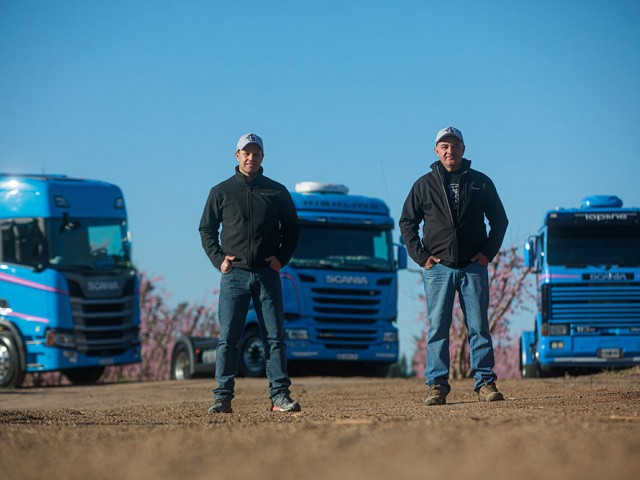 Tres Scania y un viaje a través del tiempo