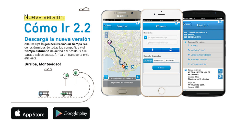 Conocé la nueva versión de Cómo Ir: Ahora podés ver venir el ómnibus desde tu celular