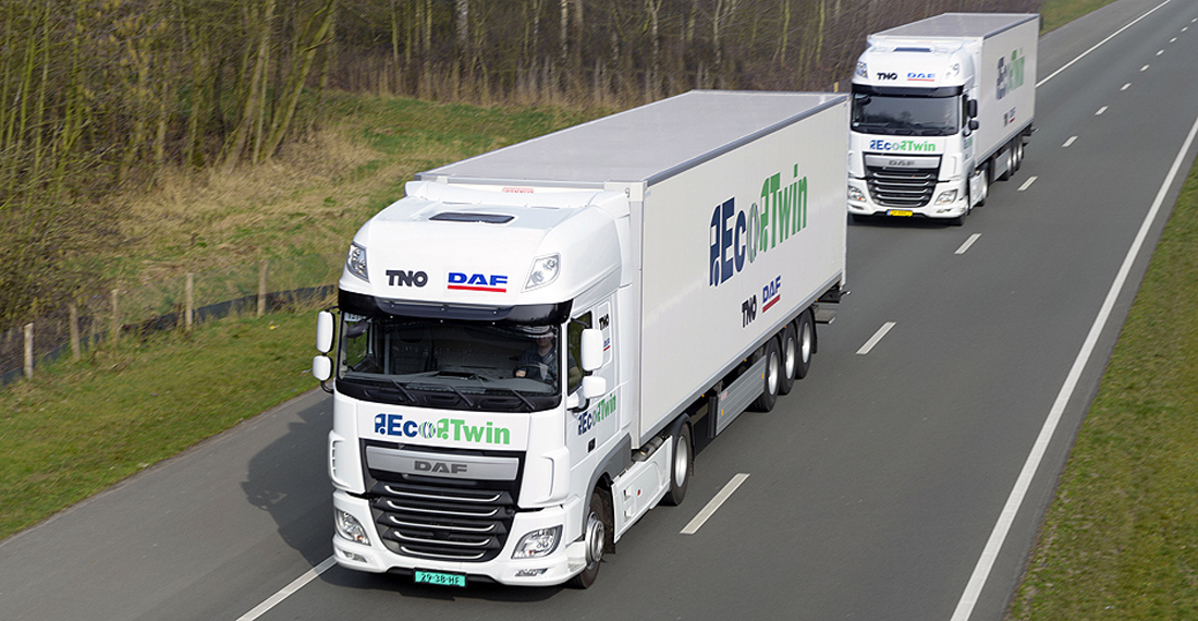 DAF y TNO muestran el proyecto "Ecotwin"