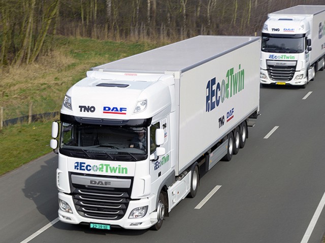 DAF y TNO muestran el proyecto "Ecotwin"