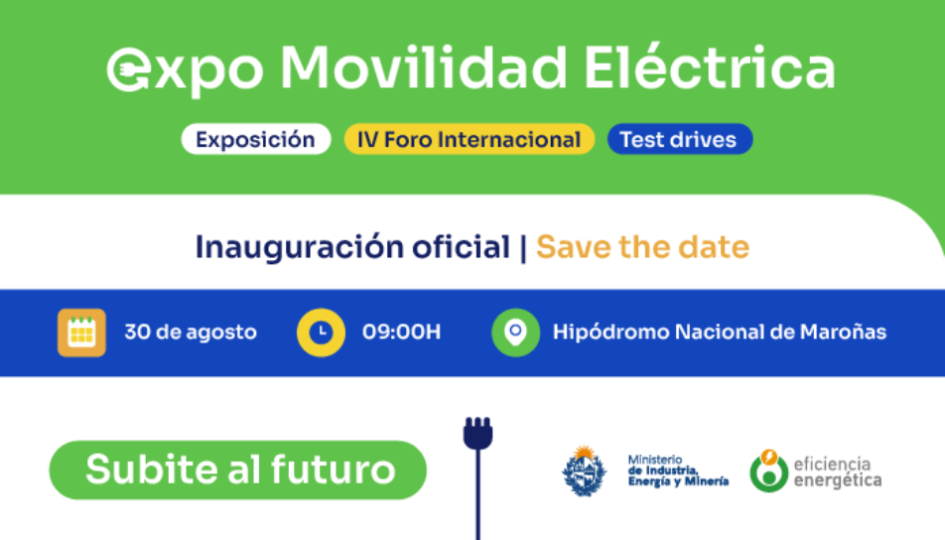 Expo Movilidad Eléctrica será el 30 y el 31 de agosto