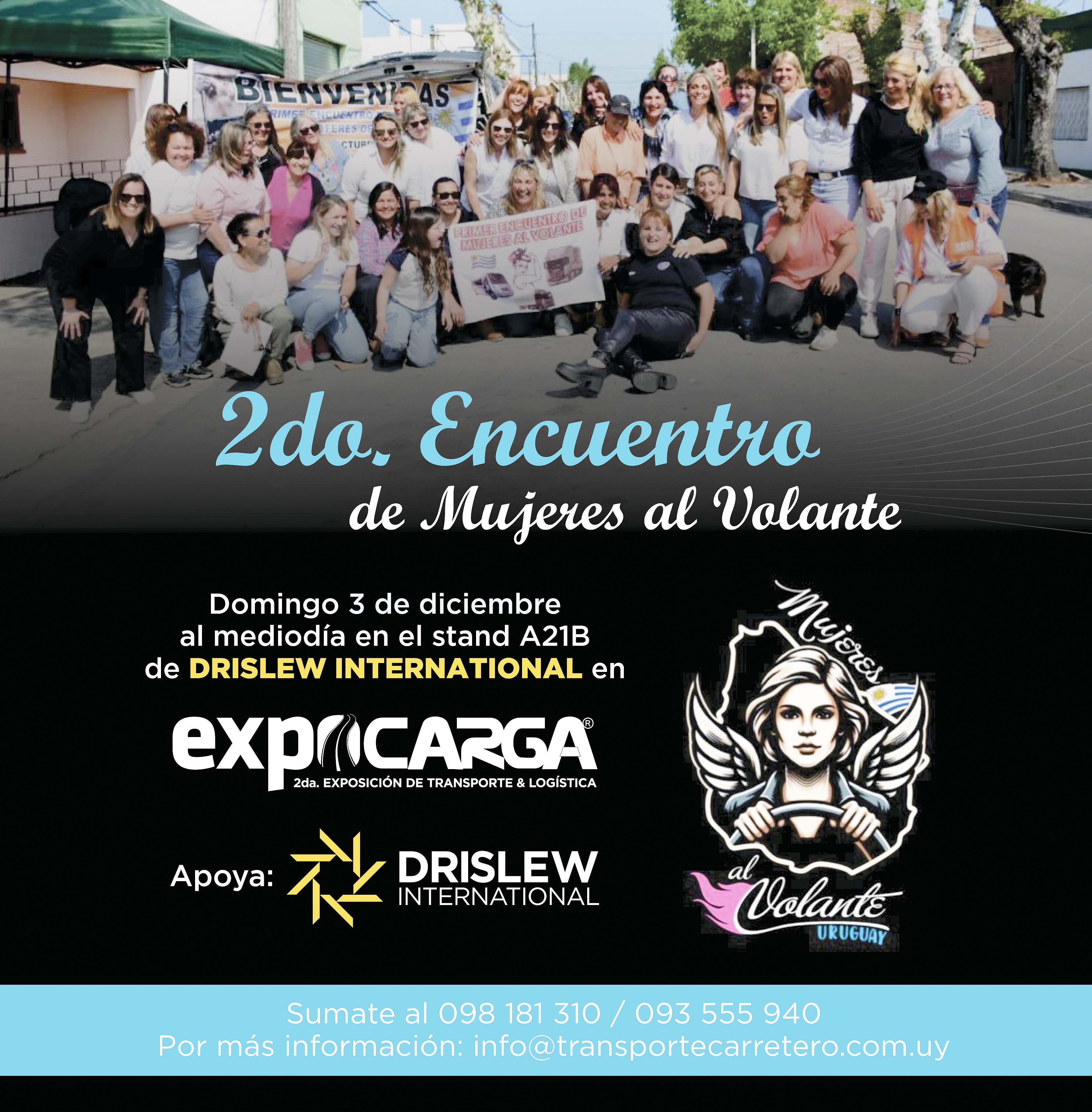 Drislew apoyará el segundo encuentro de Mujeres al volante que se desarrollará en EXPOCARGA