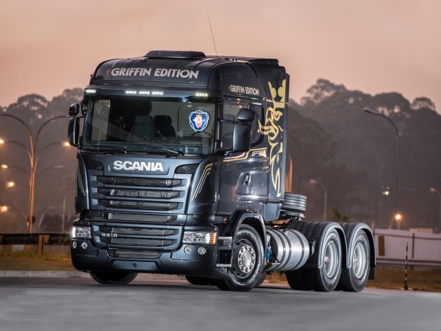 Scania lanza en Uruguay su camión GRIFFIN EDITION: La leyenda surge en las carreteras