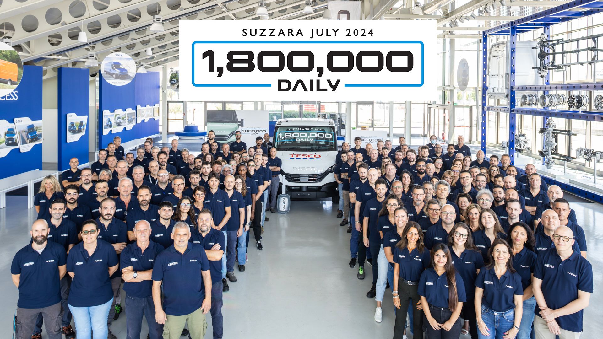 IVECO celebra un hito importante con la salida del Daily número 1.800.000 de la línea de producción en la planta de Suzzara