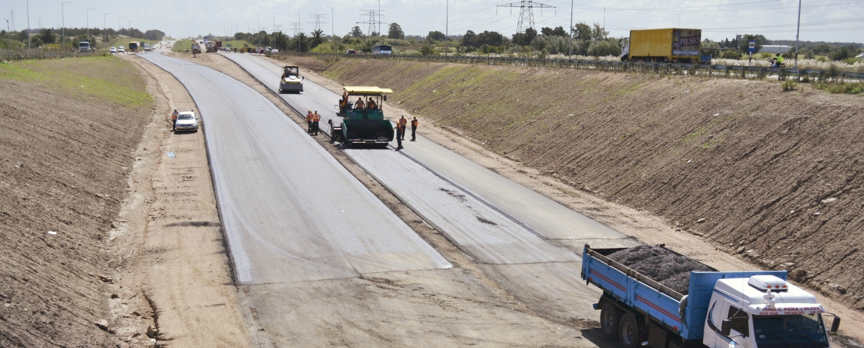 Avanzan obras en intercambiadores de Ruta 1 con Tomkinson y Cibils