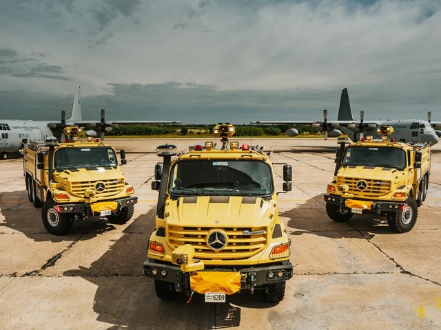 La Fuerza Aérea Argentina incorporó camiones Zetros de Mercedes-Benz