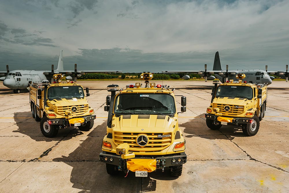 La Fuerza Aérea Argentina incorporó camiones Zetros de Mercedes-Benz