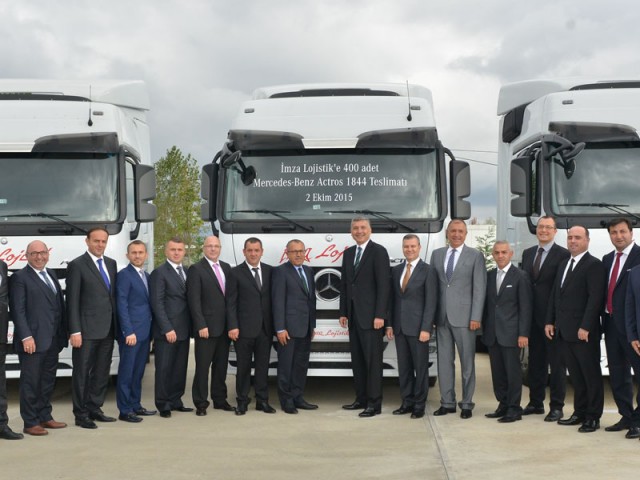 La empresa turca İmza Lojistik actualiza su flota con 400 Mercedes-Benz Actros 1844 LS