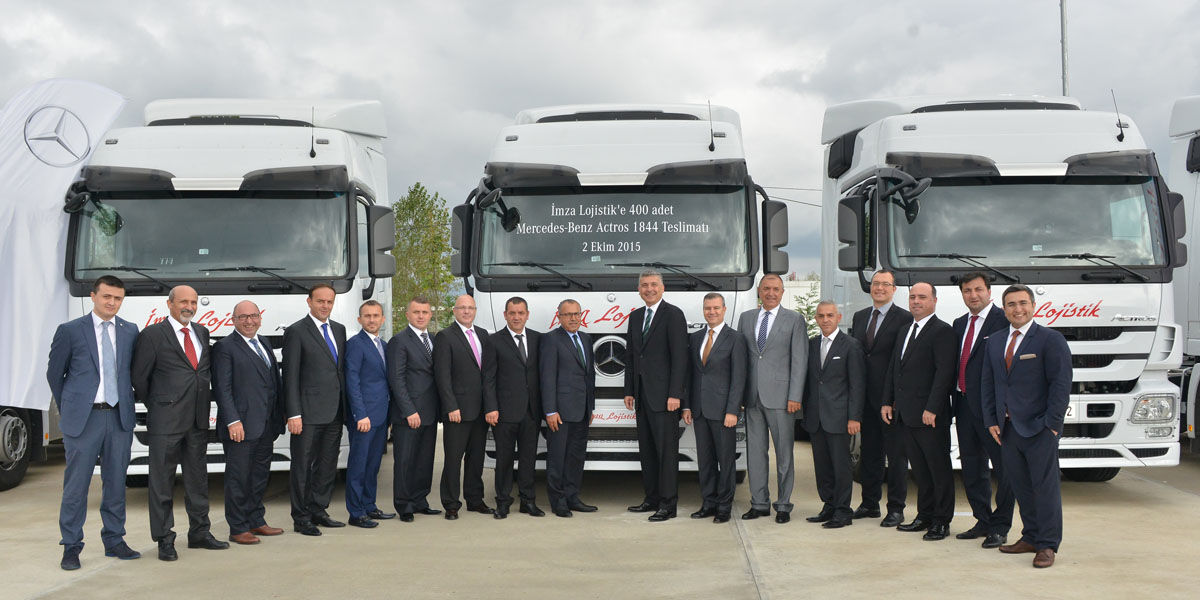 La empresa turca İmza Lojistik actualiza su flota con 400 Mercedes-Benz Actros 1844 LS