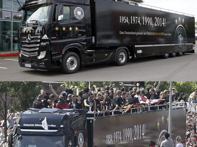 Mercedes-Benz construyó camión para celebración de selección de Alemania