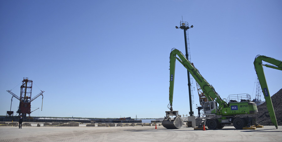 Se inauguraron obras de ampliación en el puerto granelero de Nueva Palmira