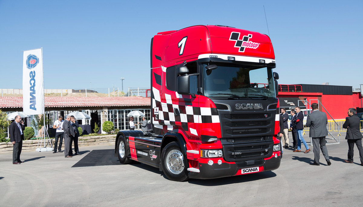 En España, Scania presentó el Scania V8 MotoGP Limited Edition