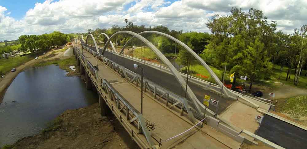 SACEEM finalizó la obra de dos puentes sobre el Paso del Bote, en la ciudad de Tacuarembó 