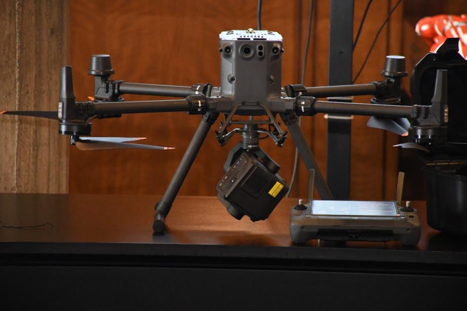 Dron con sistema LiDAR: Topografía adquirió revolucionario equipamiento para mediciones aéreas