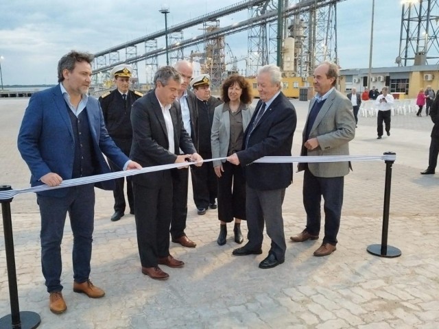 Puerto de Nueva Palmira: inauguración de la nueva Explanada Sur