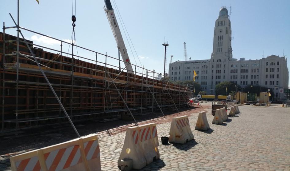 Aduanas avanza en obras para instalar nuevos escáneres en el puerto de Montevideo