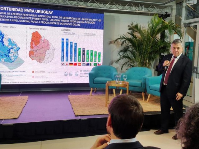 Paganini: “Uruguay tiene una posición especial para producir combustibles verdes”