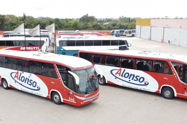 Nuevos buses Marcopolo en Uruguay: empresa ALONSO - Grupo Vittori 