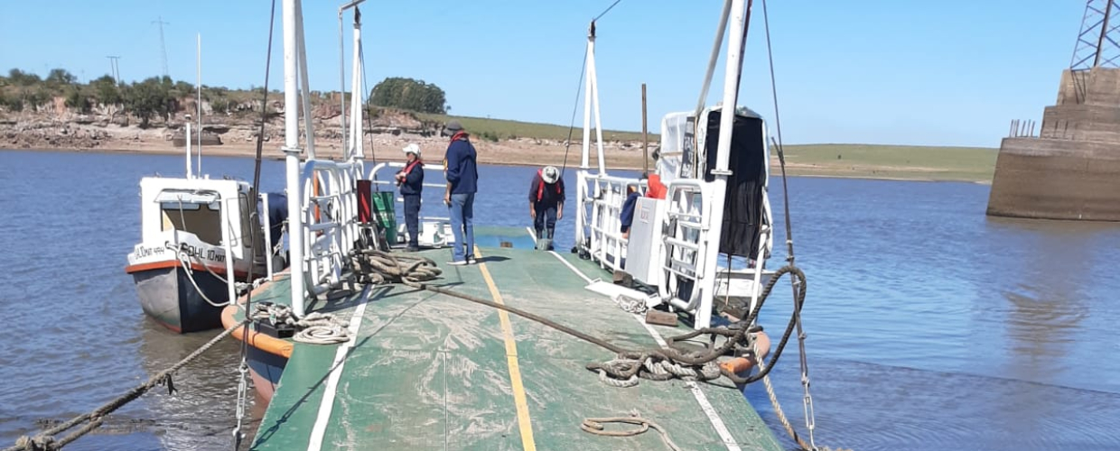 Balsa de San Gregorio funciona provisoriamente en lugar alternativo