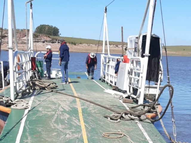 Balsa de San Gregorio funciona provisoriamente en lugar alternativo