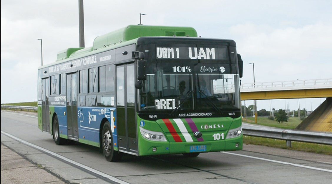 Viajamos en la línea de ómnibus eléctricos menos conocida de Montevideo