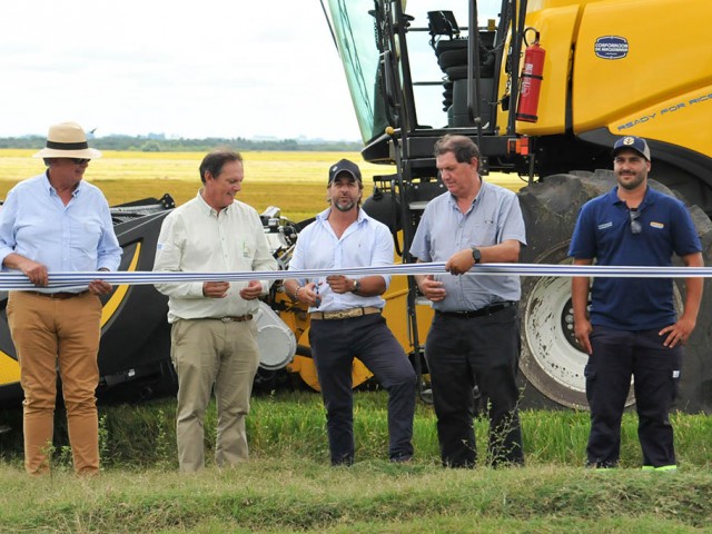 Lacalle Pou participó en la inauguración de la Cosecha de Arroz 2024 en Tacuarembó