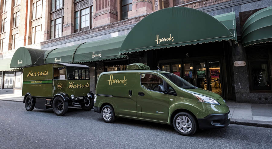 Nissan e-NV200 electrifica la flota de reparto de los almacenes Harrods en Londres