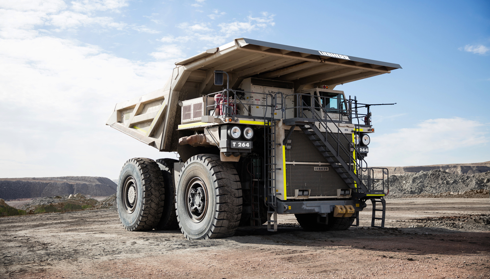 El camión para minería de Liebherr: T 264 