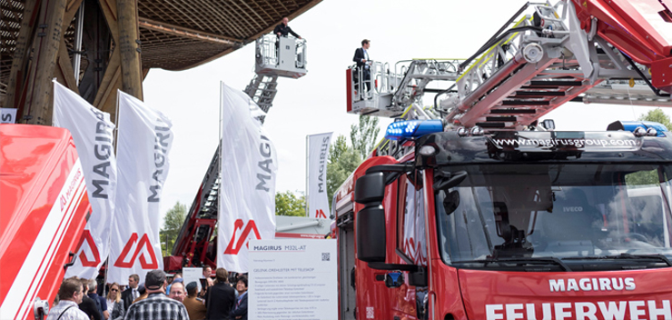 Magirus, marca de CNH Industrial, desvela en primicia mundial su tecnología contraincendios en Interschutz 2015