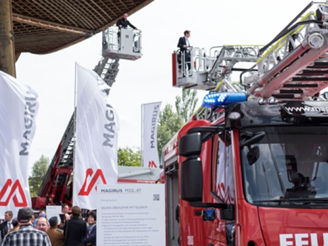 Magirus, marca de CNH Industrial, desvela en primicia mundial su tecnología contraincendios en Interschutz 2015