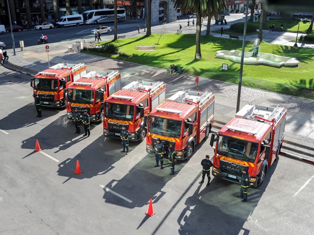 Bomberos incorpora cinco vehículos MAN a su flota