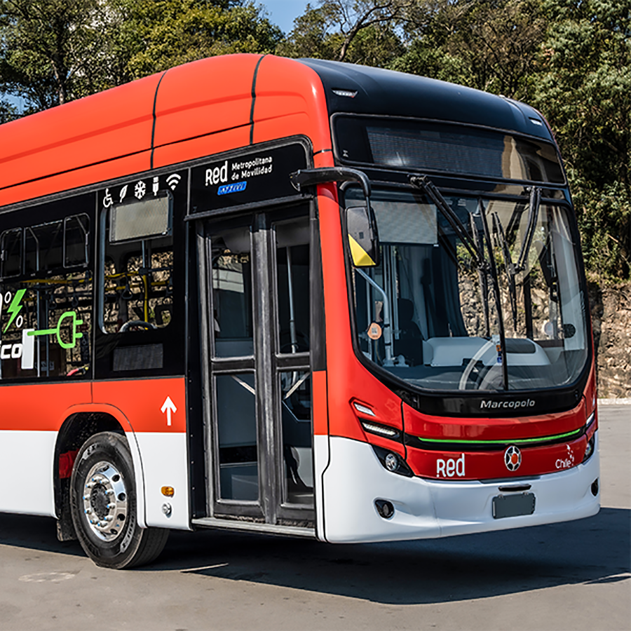 Marcopolo inicia pruebas del bus eléctrico Attivi en Chile