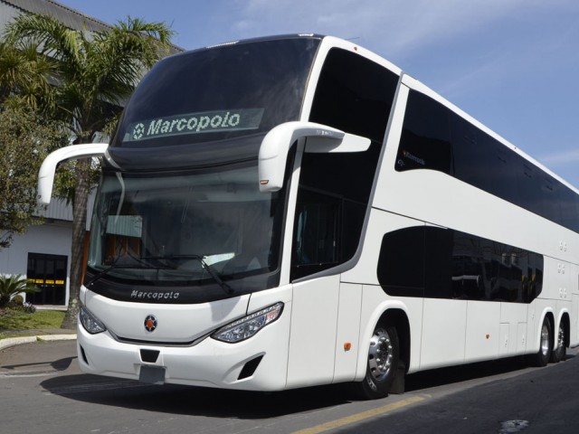 Marcopolo desarrolla autobuses de carreteras de dos pisos exclusivo para operador de transporte de México