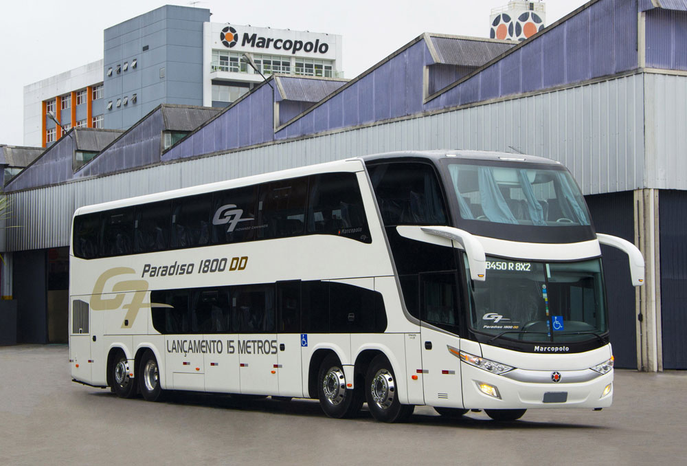 Marcopolo presenta el primer coche carretero de Brasil con una longitud de 15 metros 