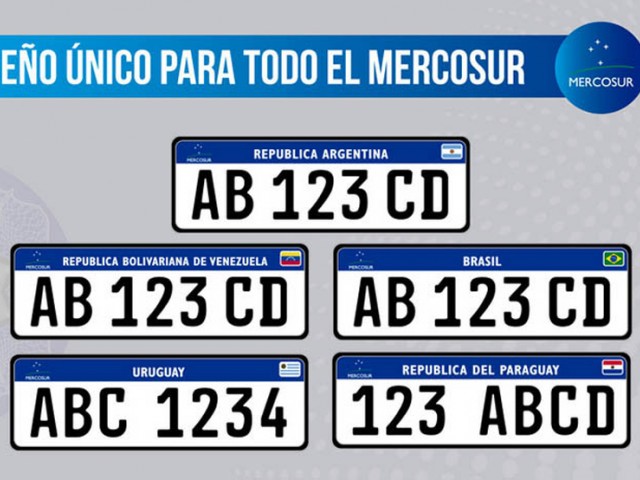 Uruguay será el primer país en empadronar vehículos con chapa del Mercosur
