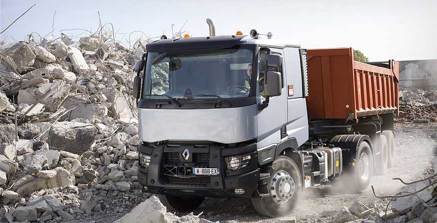 Las novedades de las nuevas gamas construcción de Renault trucks en el salón Intermat