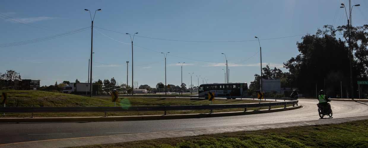 Se inauguró rotonda de acceso a Playa Pascual