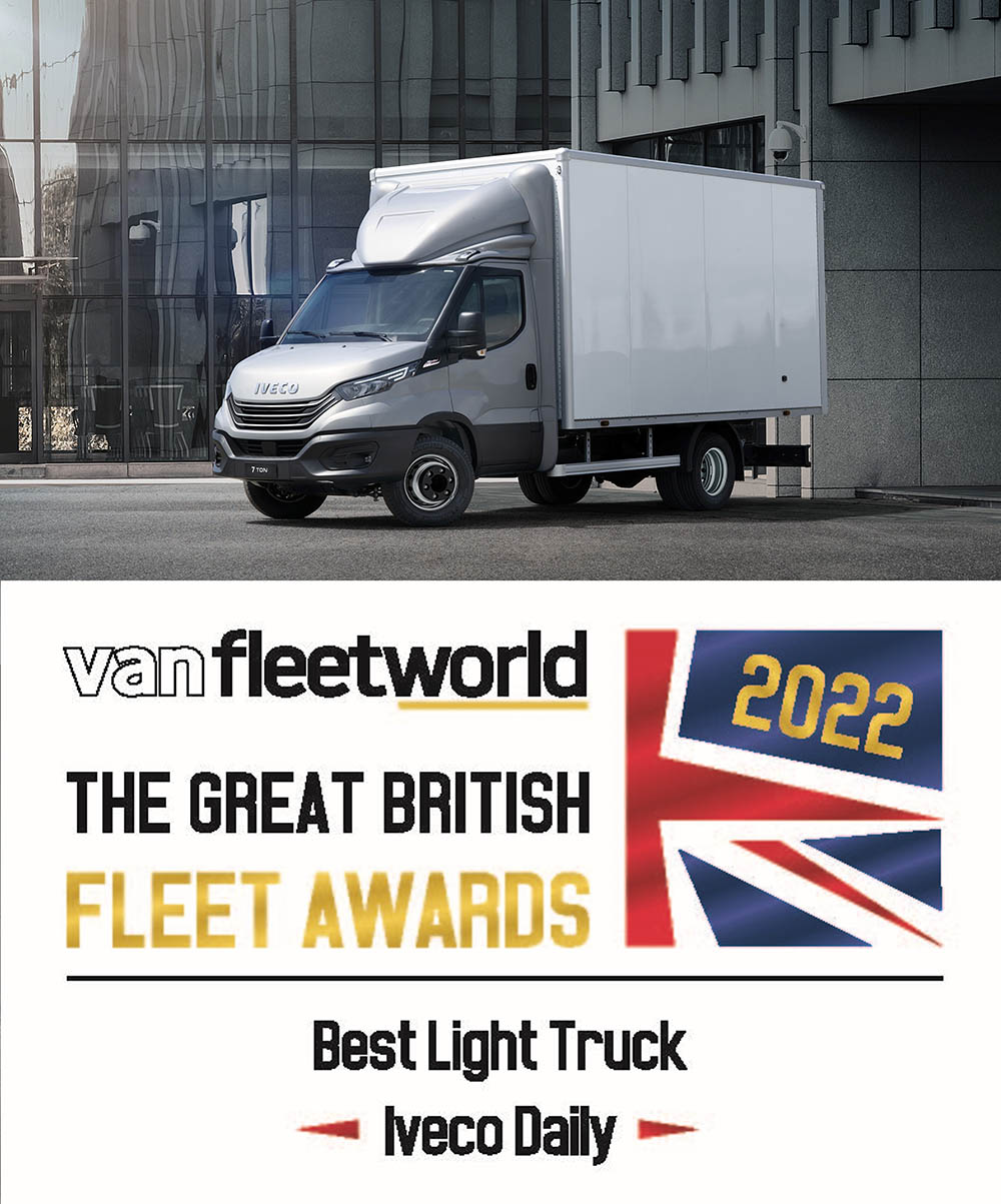 La Daily de IVECO se alza por tercera vez como Vehículo Industrial Ligero del Año en los premios Van Fleet World